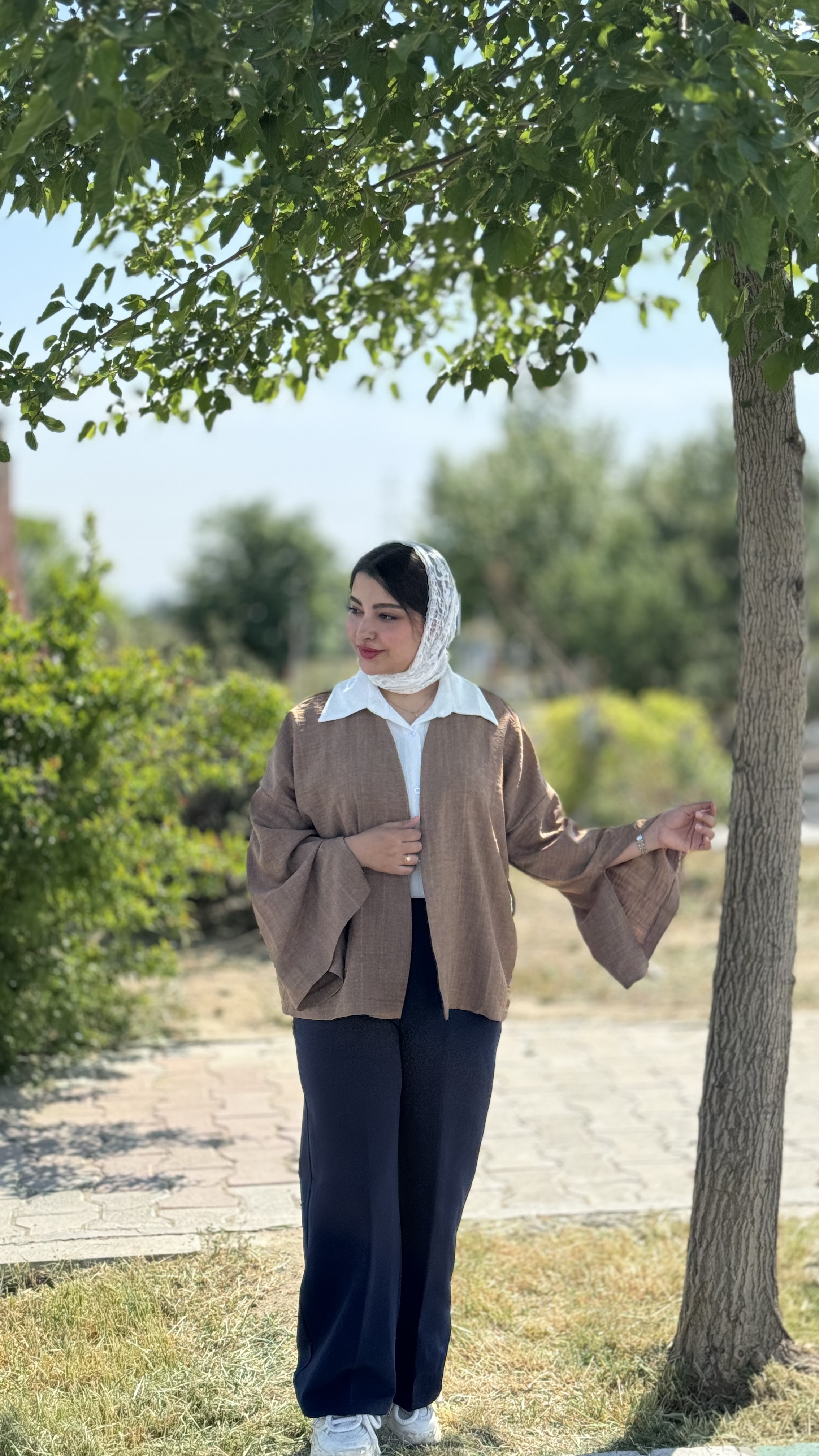 کت لمه کت عروسکی مانتو عروسکی‌مانتو رنگ موکا لباس زنانه