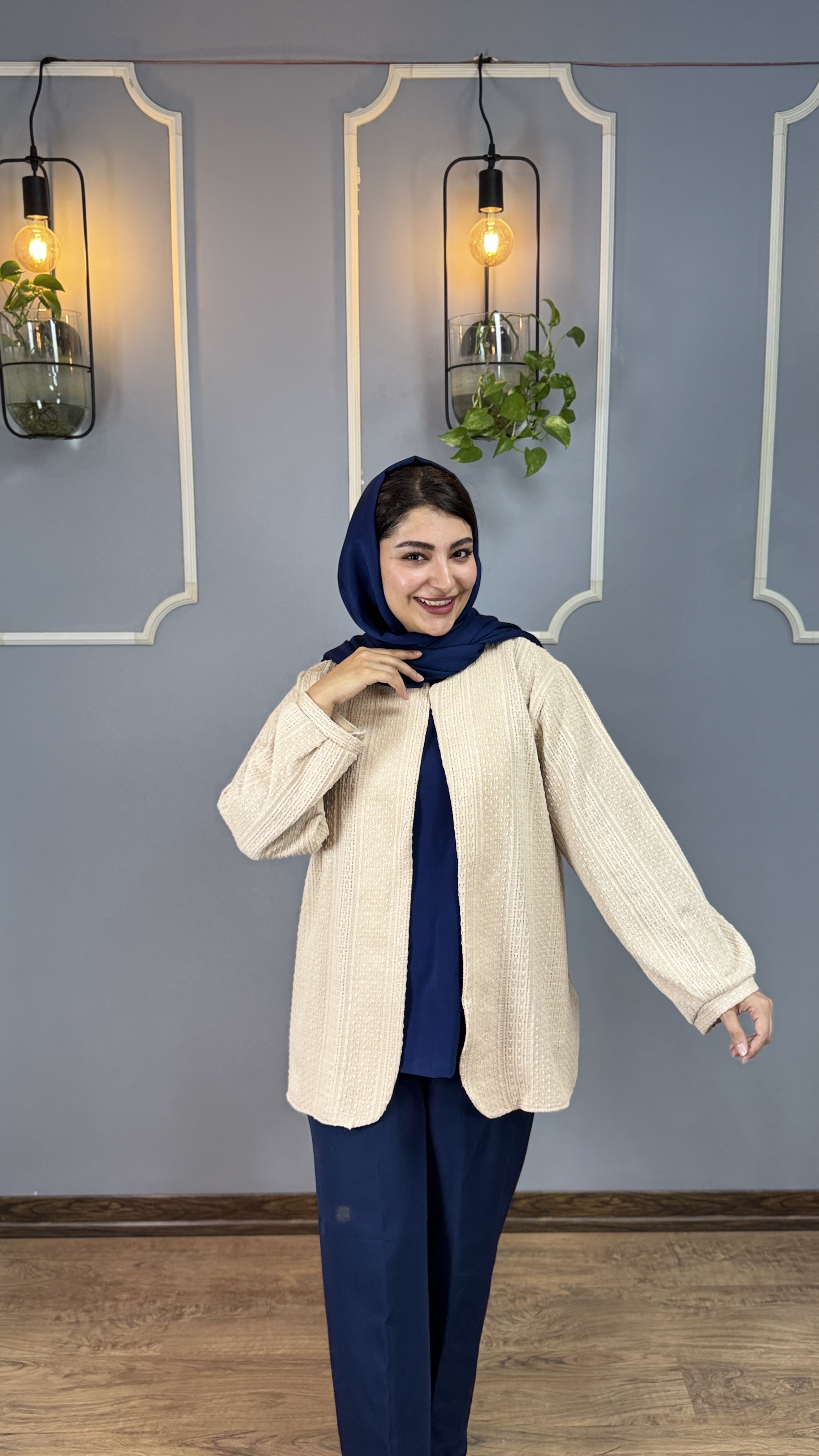 مانتو مراکشی کرمی